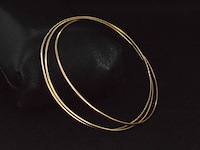 Armband met drie kleuren goud