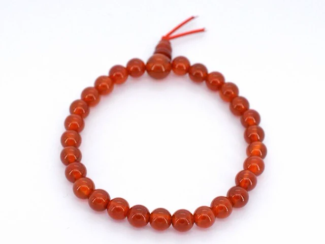 Armband met natuurlijke carneool edelstenen - juwelierskwaliteit - afbeelding 1 van  5