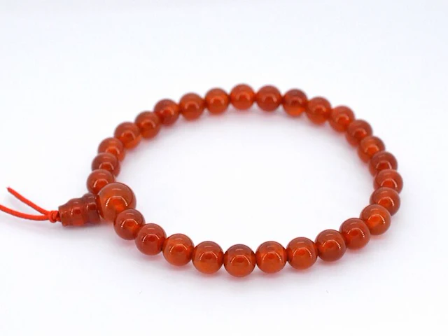 Armband met natuurlijke carneool edelstenen - juwelierskwaliteit - afbeelding 2 van  5