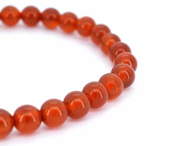 Armband met natuurlijke carneool edelstenen - juwelierskwaliteit - afbeelding 3 van  5