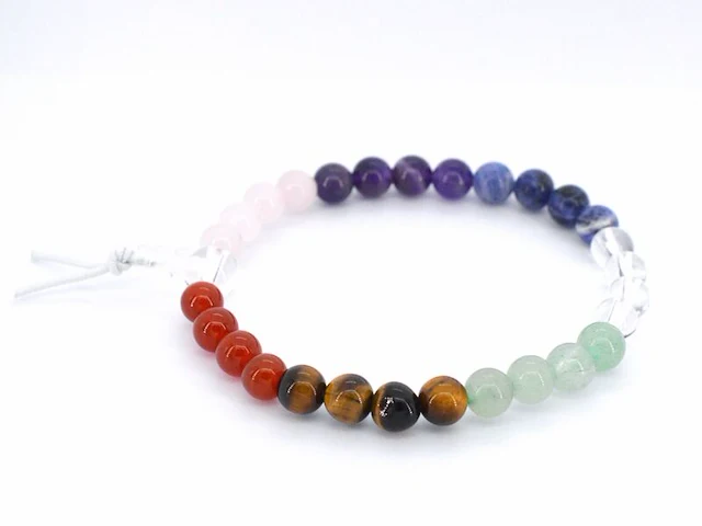 Armband met natuurlijke diverse edelstenen - juwelierskwaliteit - afbeelding 2 van  4