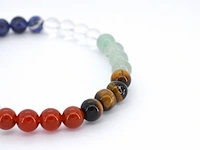 Armband met natuurlijke diverse edelstenen - juwelierskwaliteit - afbeelding 3 van  4