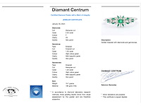 Armband met smaragden en marquise geslepen diamanten hoge kwaliteit - afbeelding 3 van  9