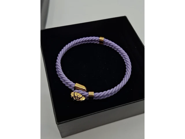 Armband, versace, medusa, paars - afbeelding 6 van  7