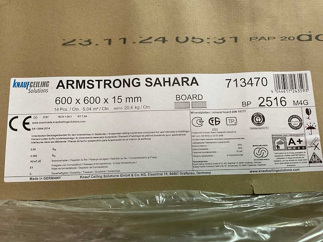 Armstrong sahara systeemplafondplaten, “180m2” - afbeelding 3 van  3