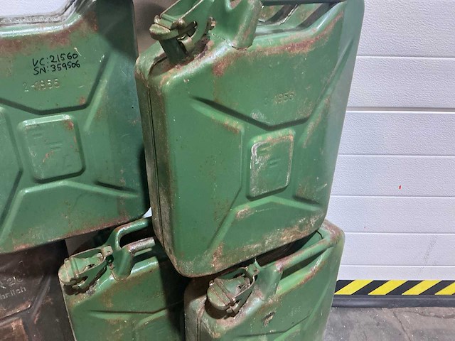 Army 25 liter staal jerrycan (6x) - afbeelding 3 van  7