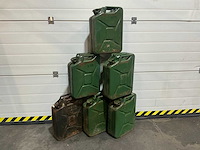 Army 25 liter staal jerrycan (6x) - afbeelding 1 van  7