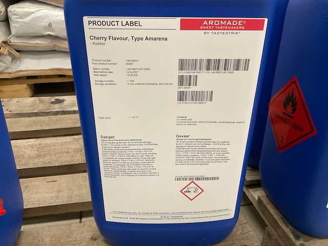 Aromade kersensmaakconcentraat 10kg - afbeelding 1 van  2