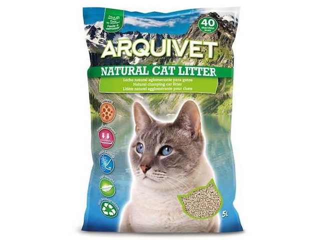 Arquivet natuurlijke kattenbakvulling (14x) - afbeelding 1 van  2