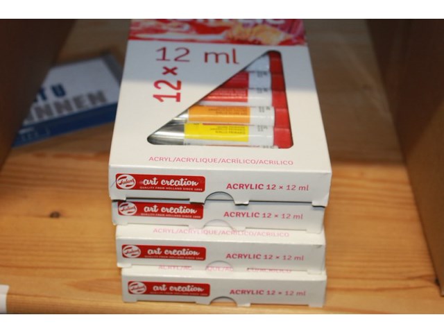 Art creation arcyl verf set 12x12 ml 4 sets loc p14 - afbeelding 1 van  5