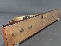 Art deco (1920-1930) palissander houten mantelklok in de stijl van de amsterdamse school - afbeelding 5 van  5