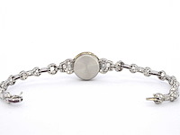 Art deco armband in goud en platina met natuurlijke diamanten en robijnen - afbeelding 7 van  8