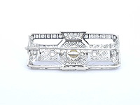 Art deco broche met diamanten hoge kwaliteit - afbeelding 7 van  9