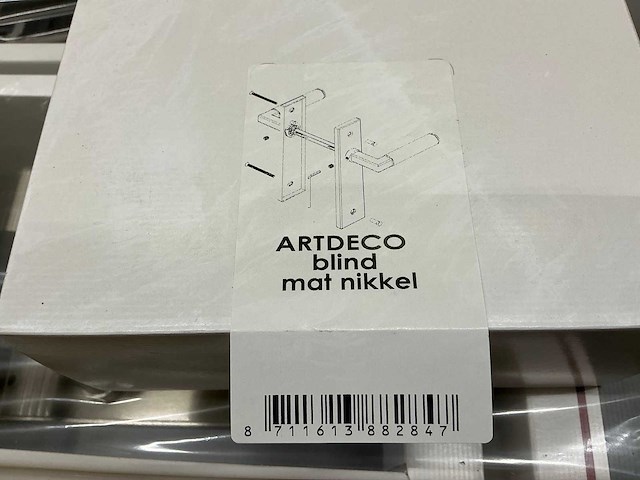 Art deco deurbeslag (90x) - afbeelding 3 van  3