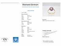 Art deco gouden ring diamant robijn - afbeelding 6 van  6