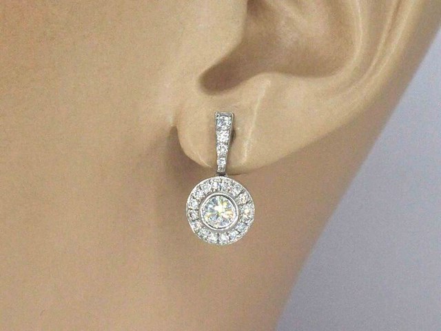 Art-deco oorbellen met diamanten - afbeelding 4 van  11