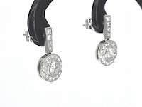 Art-deco oorbellen met diamanten - afbeelding 6 van  11