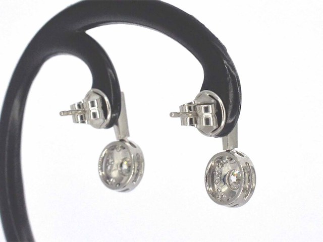Art-deco oorbellen met diamanten - afbeelding 9 van  11