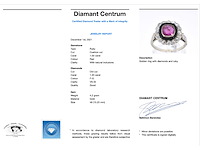 Art deco ring met diamanten en robijn - afbeelding 3 van  9