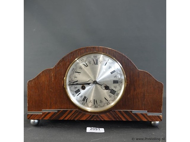 Art deco schouwklok - afbeelding 1 van  5