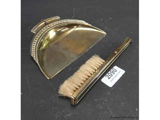 Art deco schuierblad met borstel - afbeelding 1 van  5