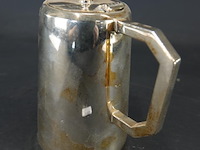 Art deco stijl engels verzilverde theepot - afbeelding 2 van  5