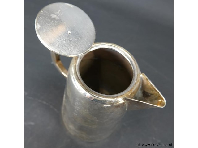 Art deco stijl engels verzilverde theepot - afbeelding 4 van  5