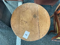 Art deco stijl houten bijzettafel - afbeelding 2 van  3