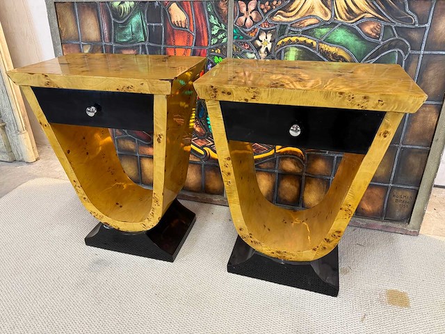 Art deco stijl opbergkast (2x) - afbeelding 2 van  4