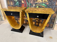 Art deco stijl opbergkast (2x) - afbeelding 2 van  4