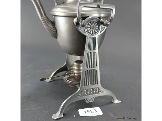 Art deco-tinwerk tinnen bouilloir - afbeelding 4 van  10