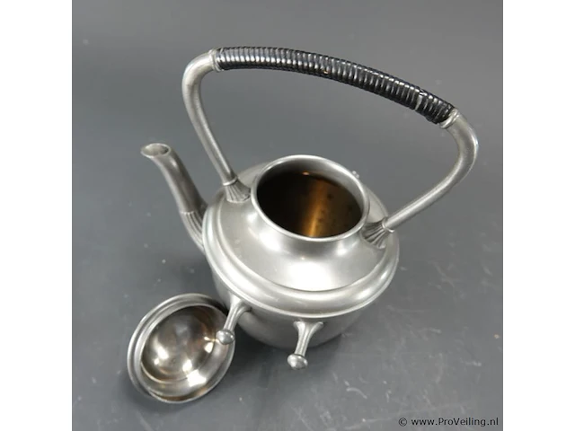 Art deco-tinwerk tinnen bouilloir - afbeelding 8 van  10