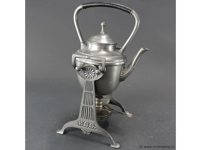 Art deco-tinwerk tinnen bouilloir - afbeelding 10 van  10