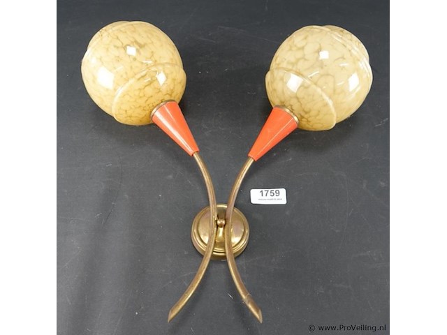 Art deco wandlamp jaren 30 - afbeelding 1 van  5