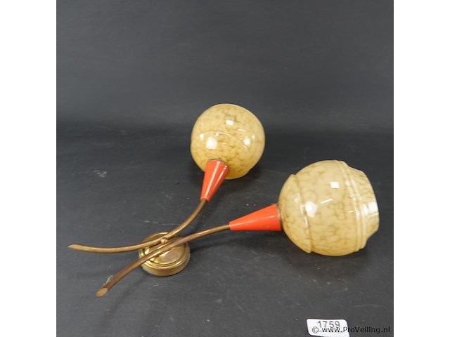 Art deco wandlamp jaren 30 - afbeelding 2 van  5