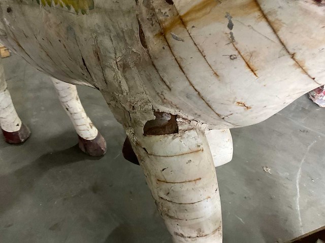 Art. metaal kunst paard - afbeelding 4 van  5