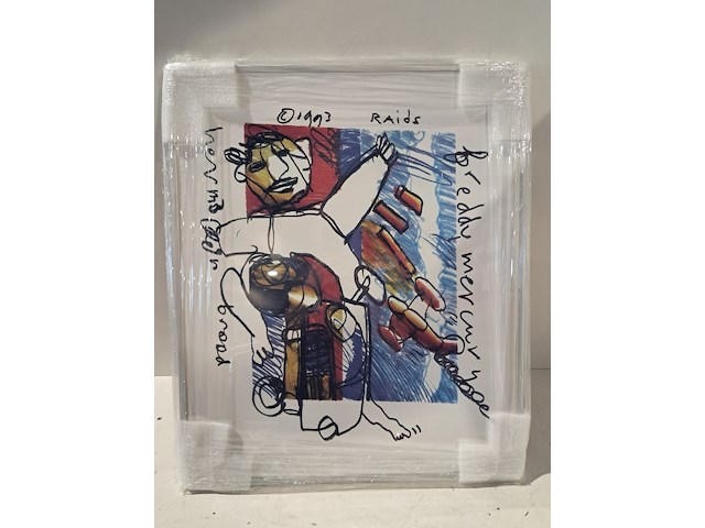 Art print, herman brood, "freddy mercury", 1993 - afbeelding 1 van  5