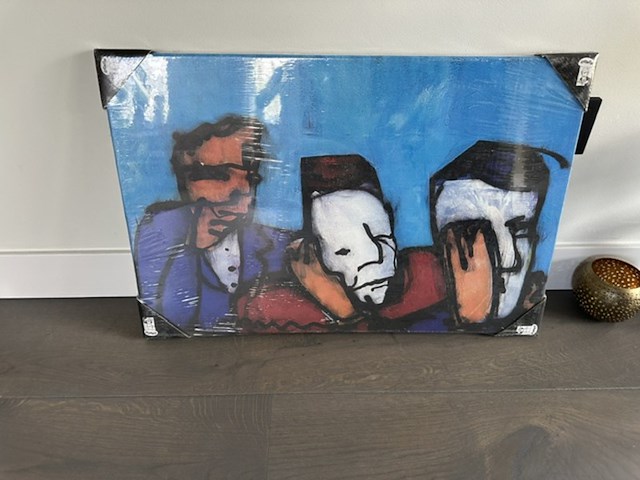 Art print herman brood "horen, zien en zwijgen" - afbeelding 1 van  2