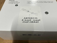 Artdeco 4-kant rozet deurbeslag (54x) - afbeelding 3 van  3