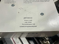 Artdeco 4-kant rozet deurkruk set (190x) - afbeelding 4 van  8