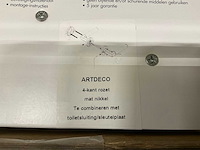 Artdeco 4-kant rozet deurkruksets (163x) - afbeelding 2 van  4