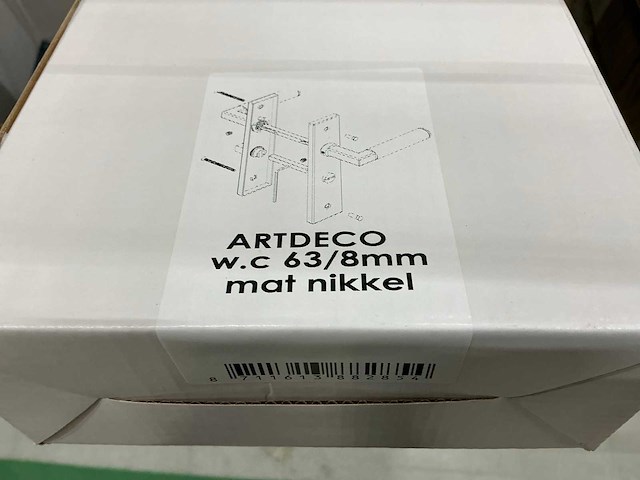 Artdeco wc-deurbeslag (50x) - afbeelding 3 van  3