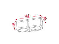 Artecta - alesund-2 - inbouw - wandlampen (20x) - afbeelding 3 van  3