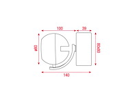 Artecta - bologna-sqa ww - wandlampen (4x) - afbeelding 2 van  2