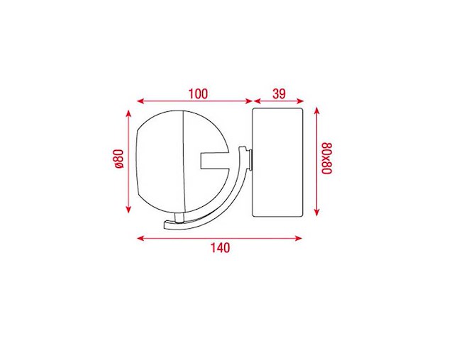 Artecta - bologna-sqa ww - wandlampen (4x) - afbeelding 4 van  6