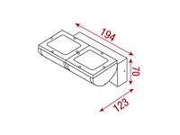 Artecta - hallingdal - inbouw - wandlampen (9x) - afbeelding 2 van  4