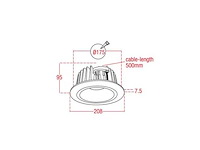 Artecta - münster-175 ww - down light - plafondlamp (40x) - afbeelding 2 van  5