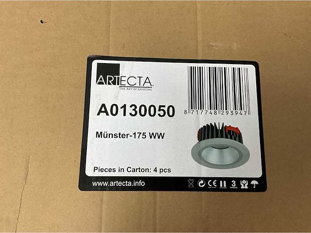Artecta - münster-175 ww - down light - plafondlamp (40x) - afbeelding 4 van  5