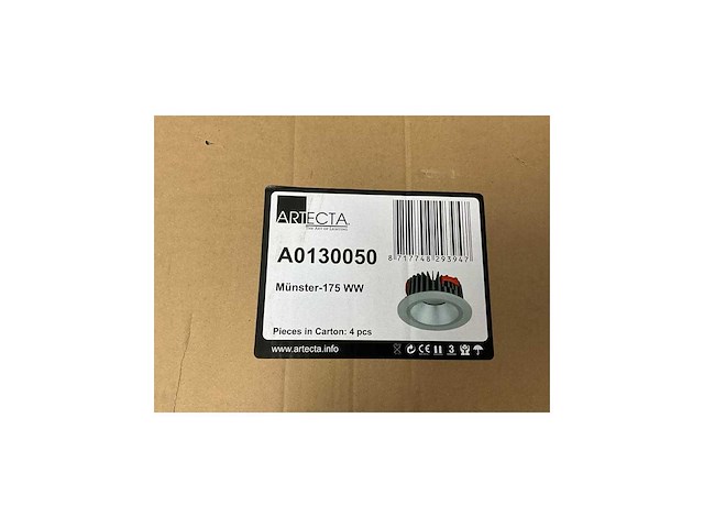 Artecta - münster-175 ww - inbouw lamp - plafondlamp (40x) - afbeelding 2 van  3