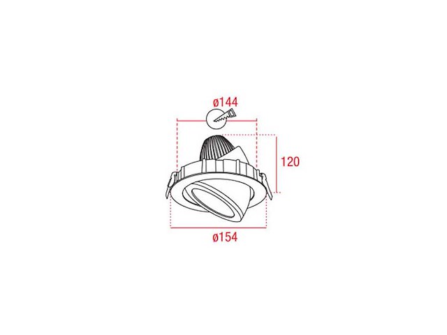 Artecta - palma-led ww - down light - plafondlampen (6x) - afbeelding 4 van  7